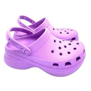 CROCS WOMEN Platform sandal slippers, color PURPLE - 10